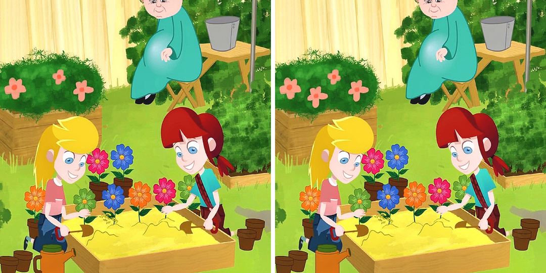 3 отличия. Тест на внимательность.