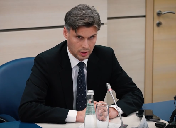 Дмитрий Баканов, гендиректор ГК Роскосмос (скриншот с видео Роскосмос-ТВ)