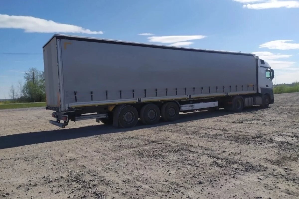    Проезд фуры по бетонному мосту шокировал местных жителей.