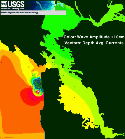 Это модель цунами в Сан-Франциско 1906 года