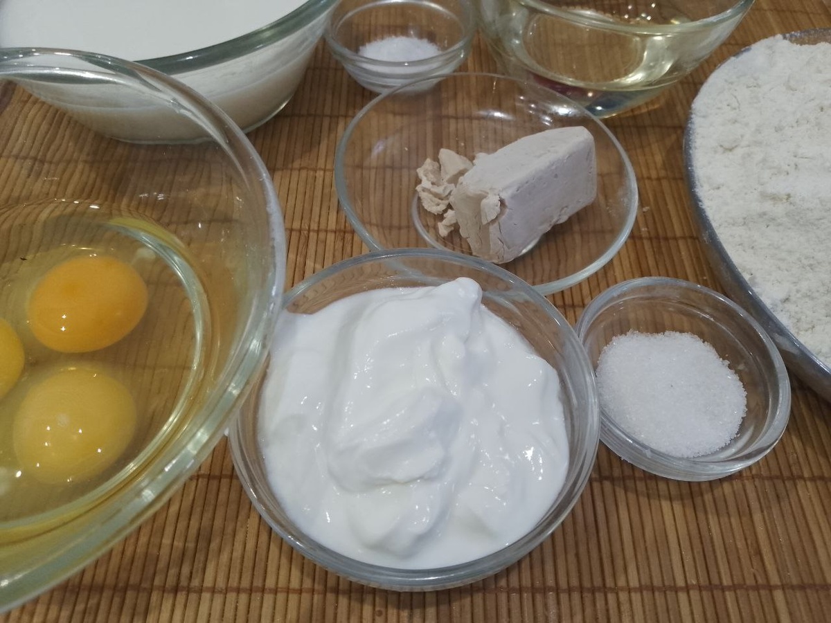 Ингредиенты для приготовления дрожжевого теста