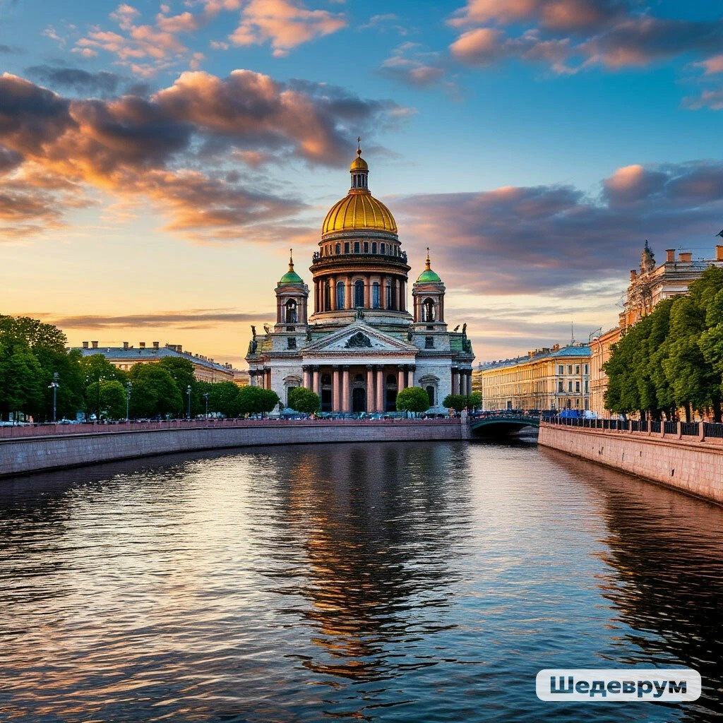Так видит ИИ "красивый вид Санкт-Петербурга"