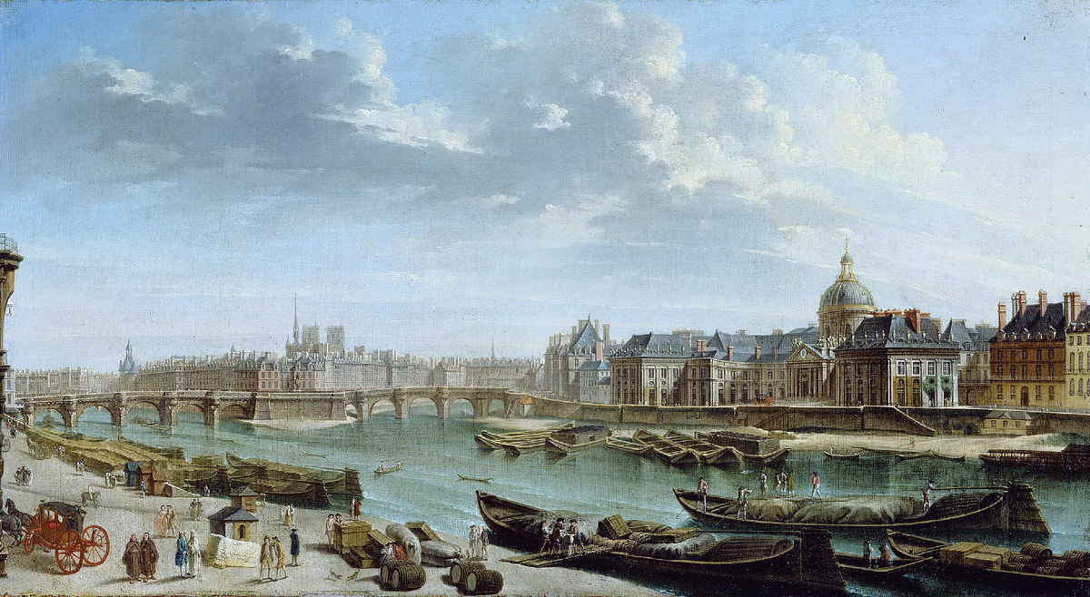 A View of Paris with the Île de la Cité. Nicolas-Jean-Baptiste Raguenet.