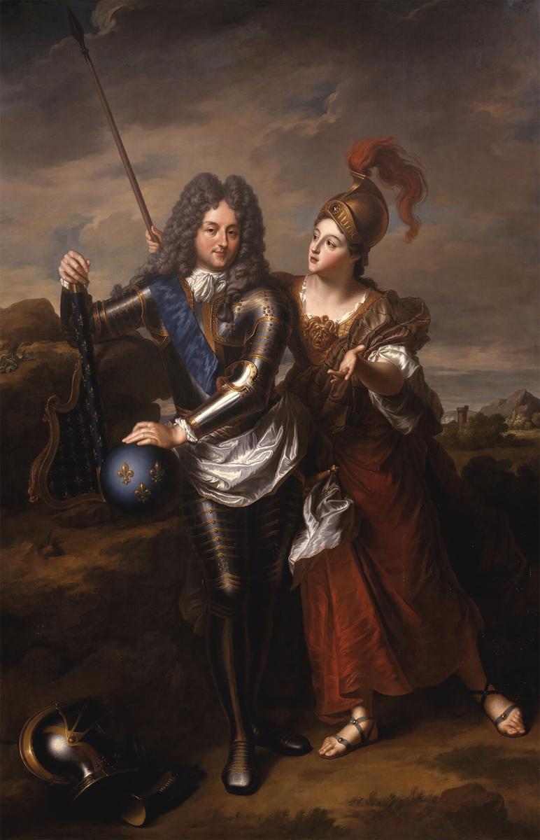 Philippe II d'Orleans, Regent of France and Madame de Parabere as Minerva. Jean-Baptiste Santerre.