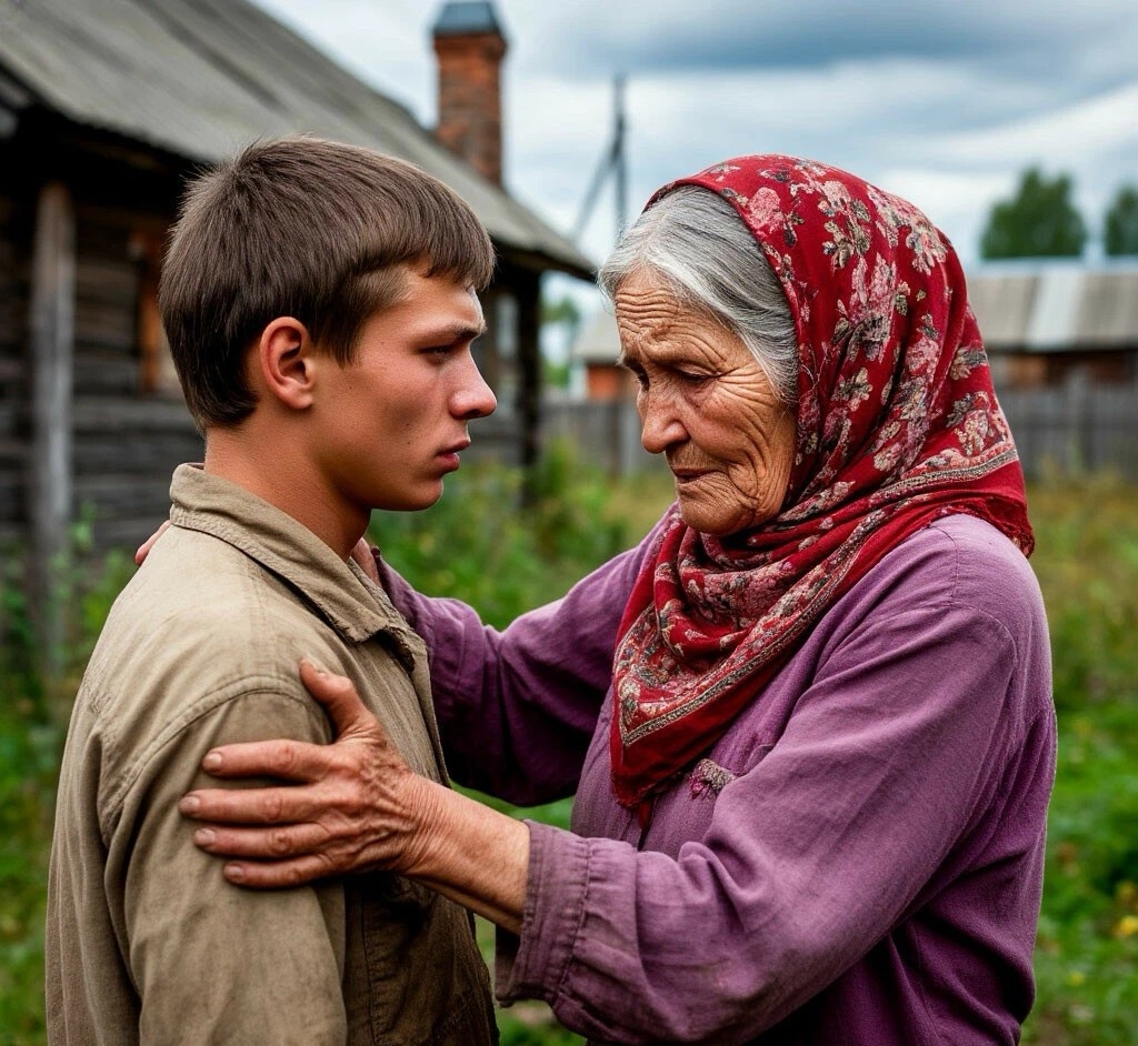 Старуха и бродяга