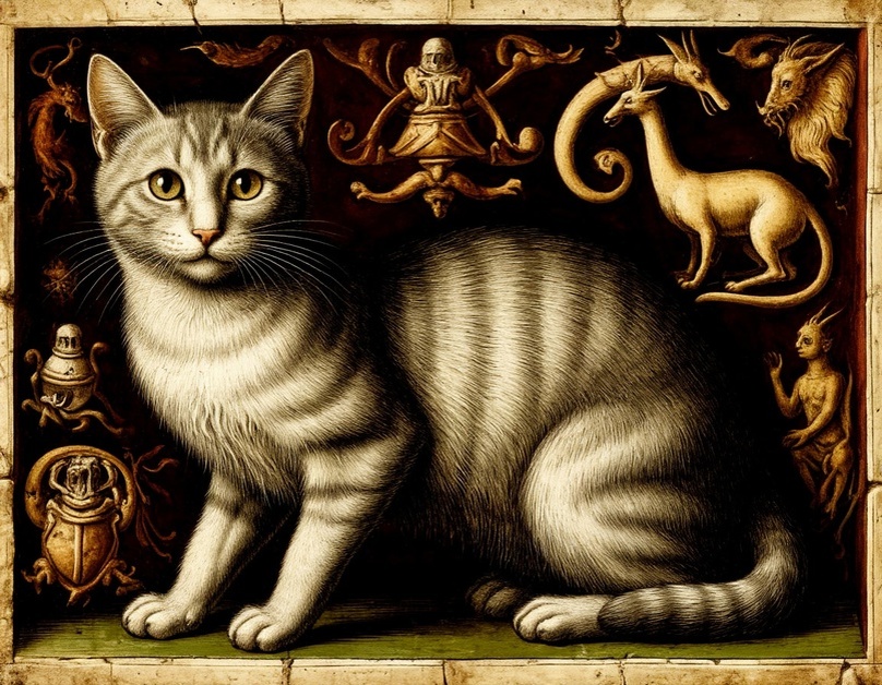 Кот в средневековом искусстве