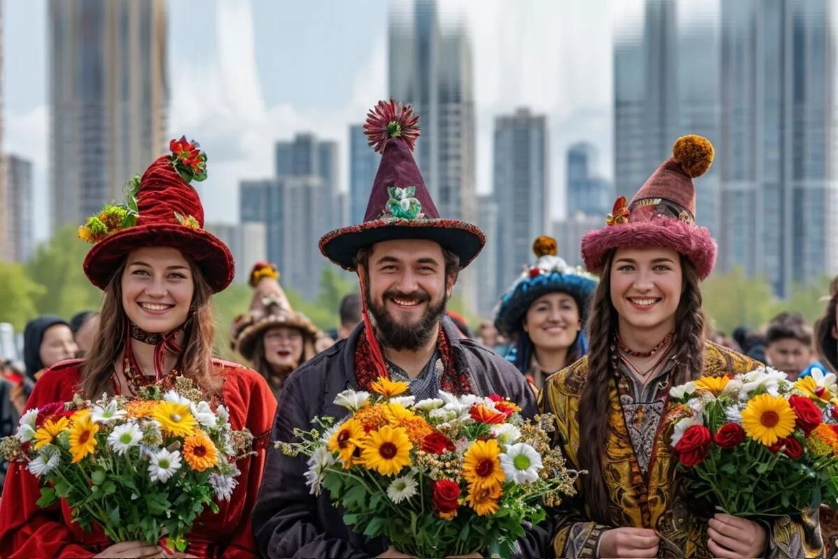 В некоторых странах объединяют традиции трудового Первомая и языческих ритуалов.
Фото: Нейросеть shedevrum.ai