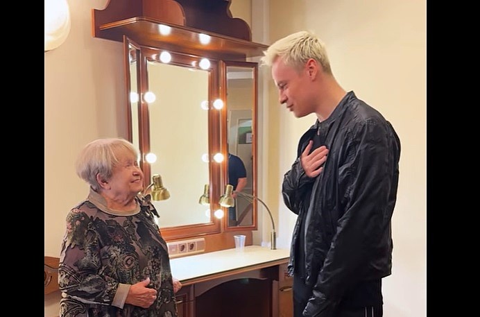 Народная артистка Александра Пахмутова и Заслуженный артист Ярослав Дронов. Большой театр