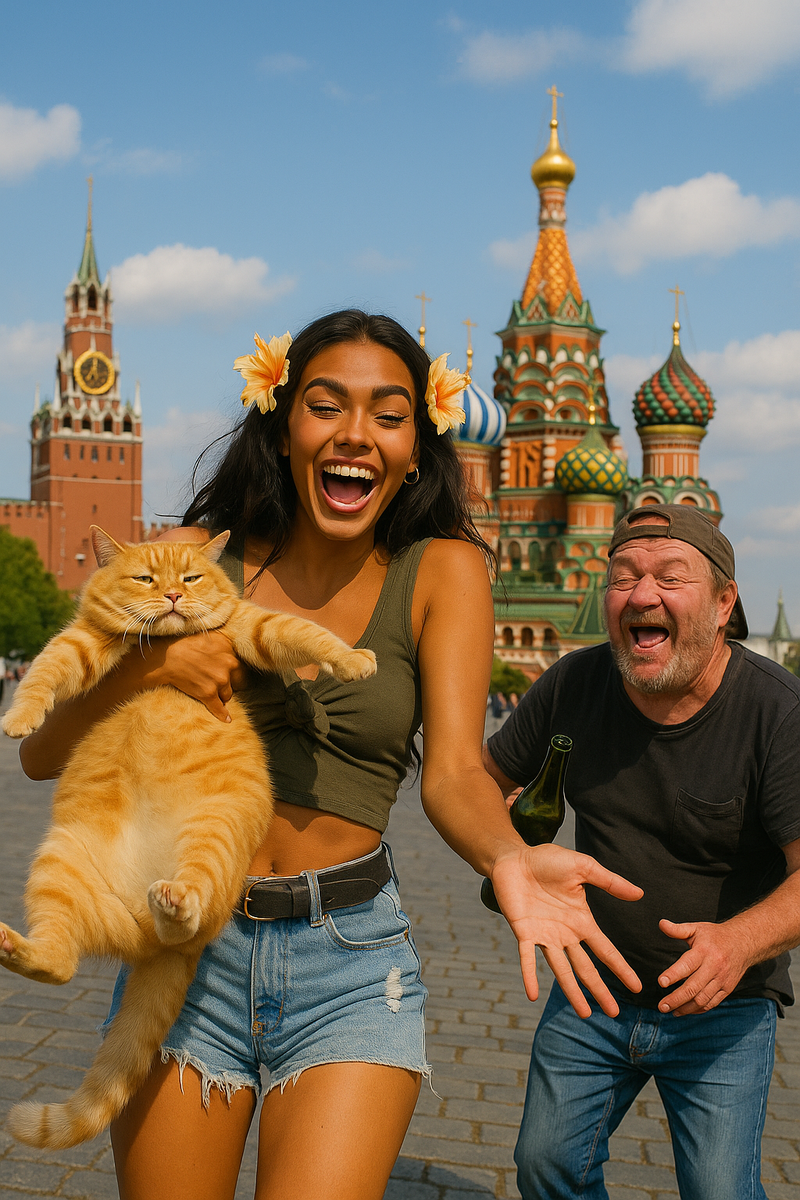 Так выглядит обычный день девушки из племени ваорани на каникулах в Москве по мнению нейросети Sora