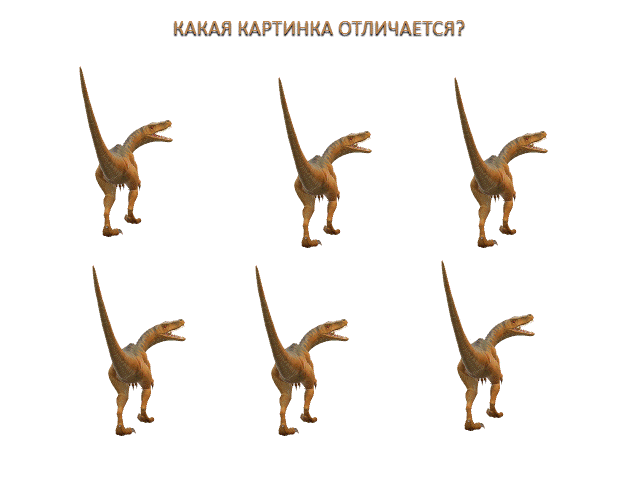 Какая картинка отличается?