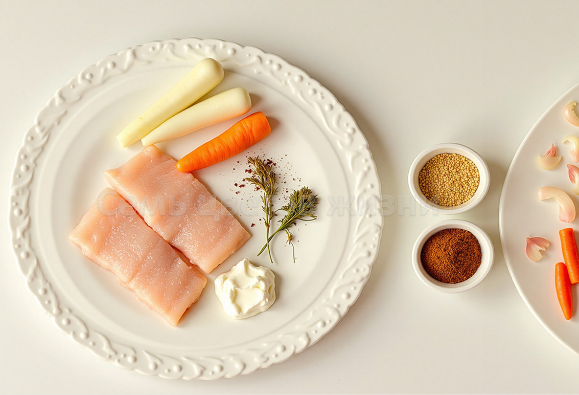 Самый простой набор продуктов для приготовления минтая
