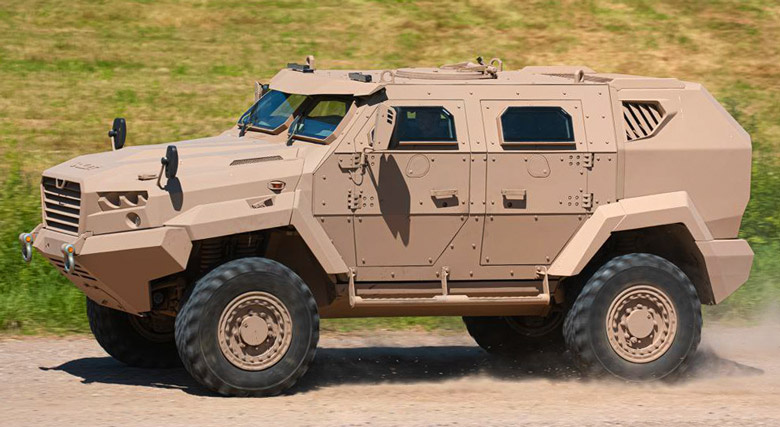 Белорусский лёгкий бронеавтомобиль Volat МЗКТ-490101, спроектированный по концепции MRAP (фото из открытых источников)