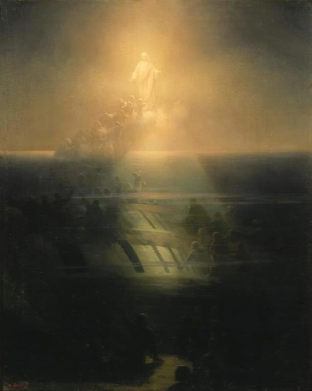 Та самая картина Айвазовского - души матросов поднимаются с погибшего "Лефорта" в небо. источник фото: https://vk.com/wall-69787193_21448