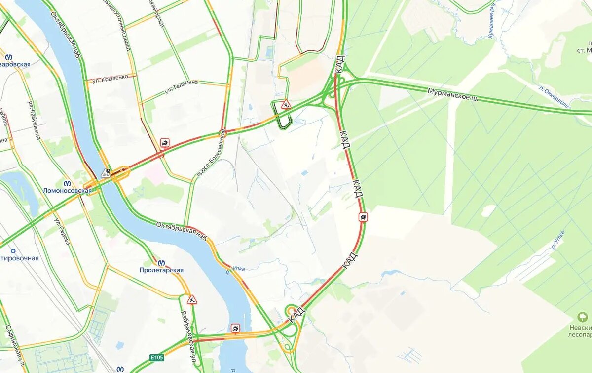    Фото: скрин Яндекс.Пробки