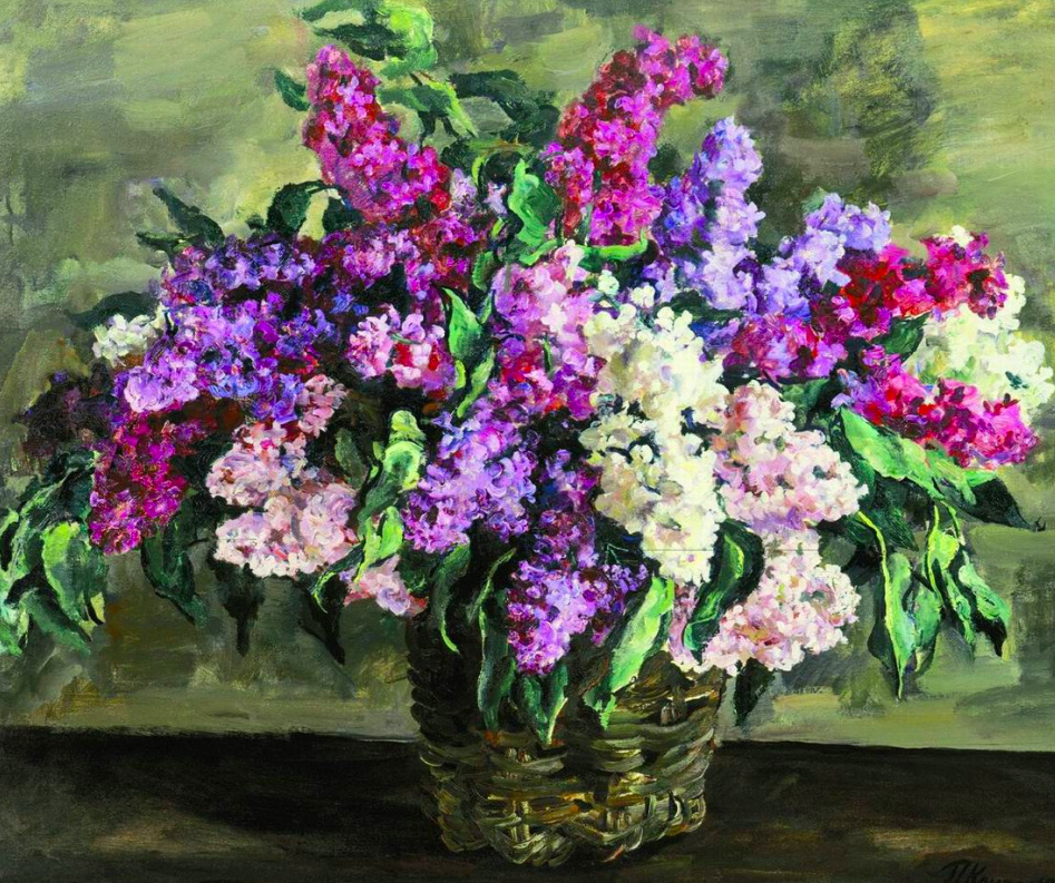 П.П. Кончаловский. Сирень в корзине ("Героическая"). 1933.