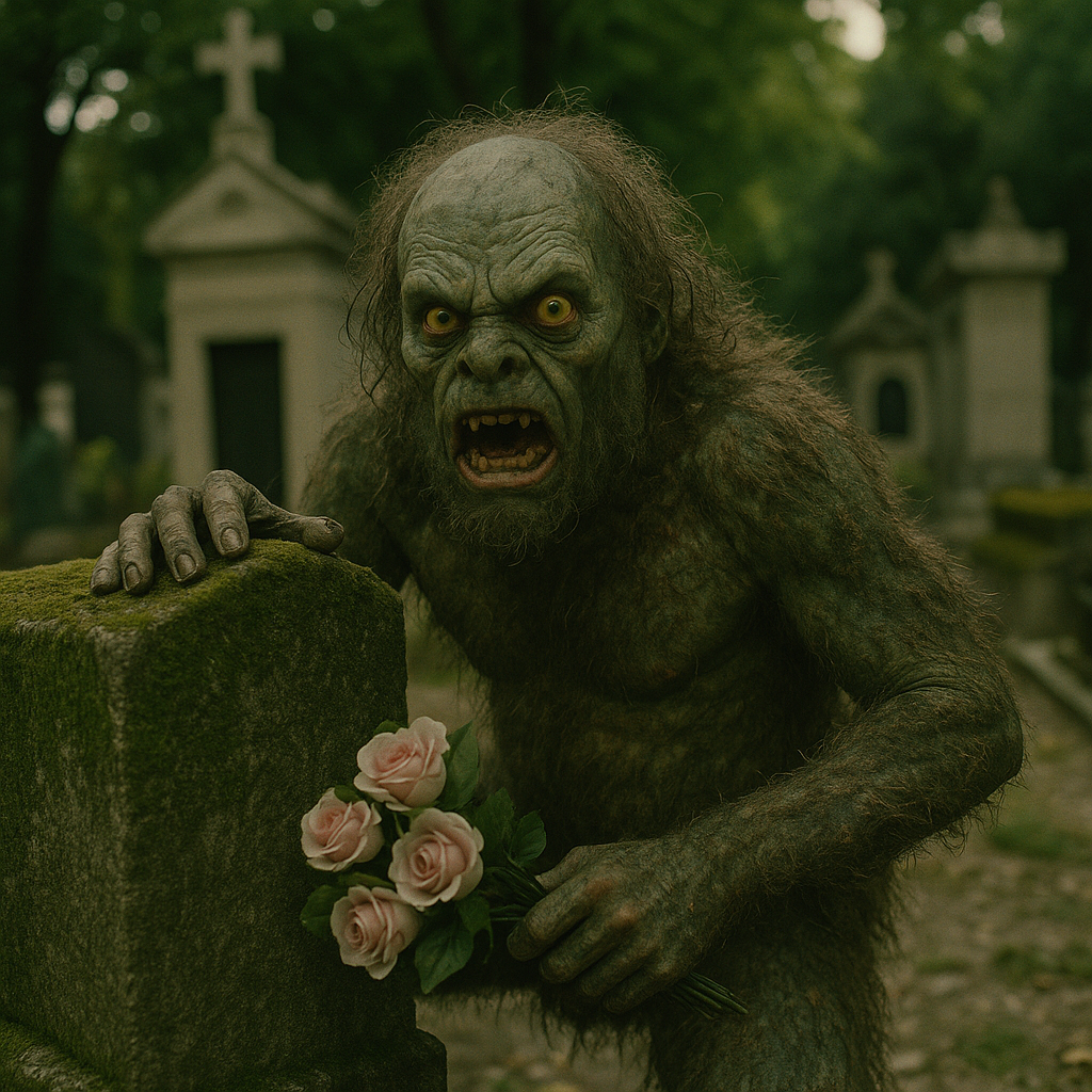 «Человек-крот» на кладбище: омерзительная, пугающая маска — и в то же время одна из самых искренних ролей мистера Оскара