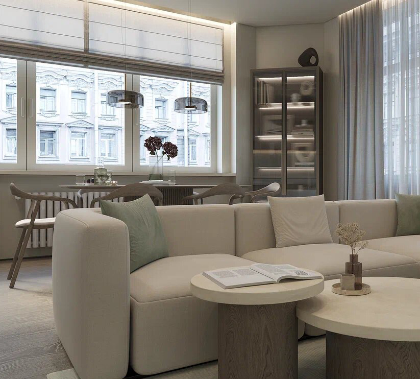 Дизайн интерьера в ЖК "Болконский" от студии архитектуры и дизайна Линии Пространства