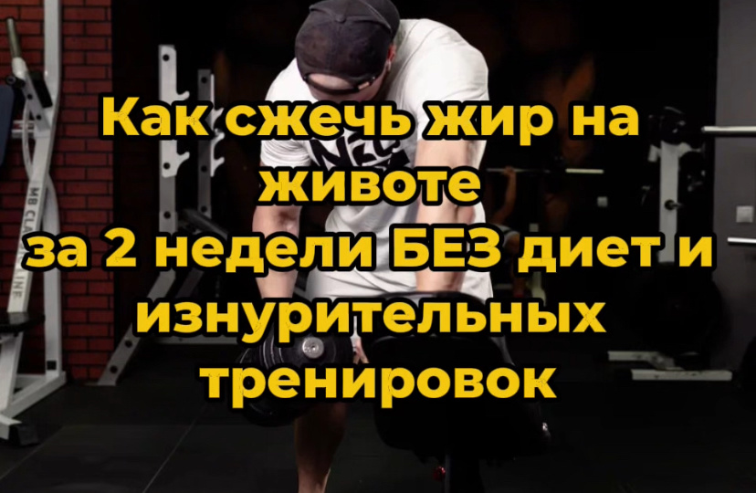 Как сжечь жир на животе за 2 недели БЕЗ диет и изнурительных тренировок