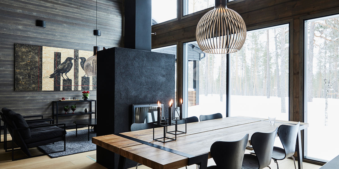 Дизайн интерьера дома из бруса