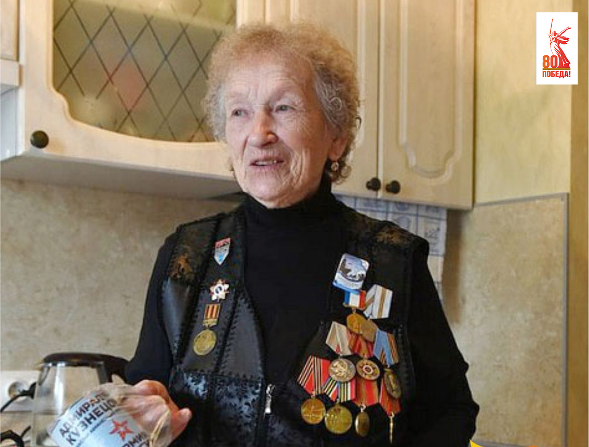 Ветеран Великой Отечественной войны Валентина Уханова. Фото из архива Волжского пароходства.  