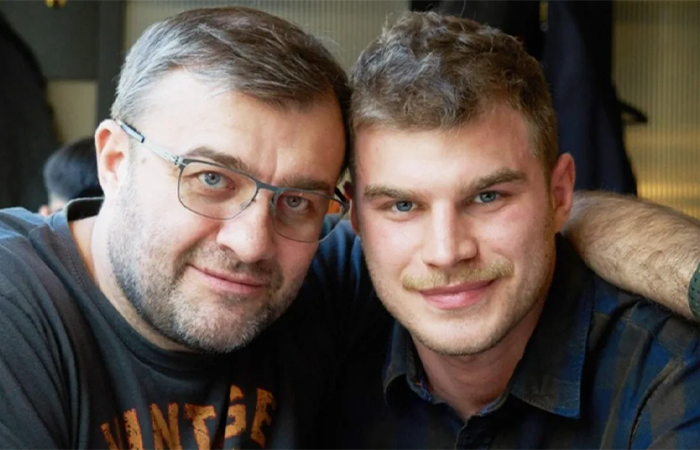 Михаил Пореченков с сыном
