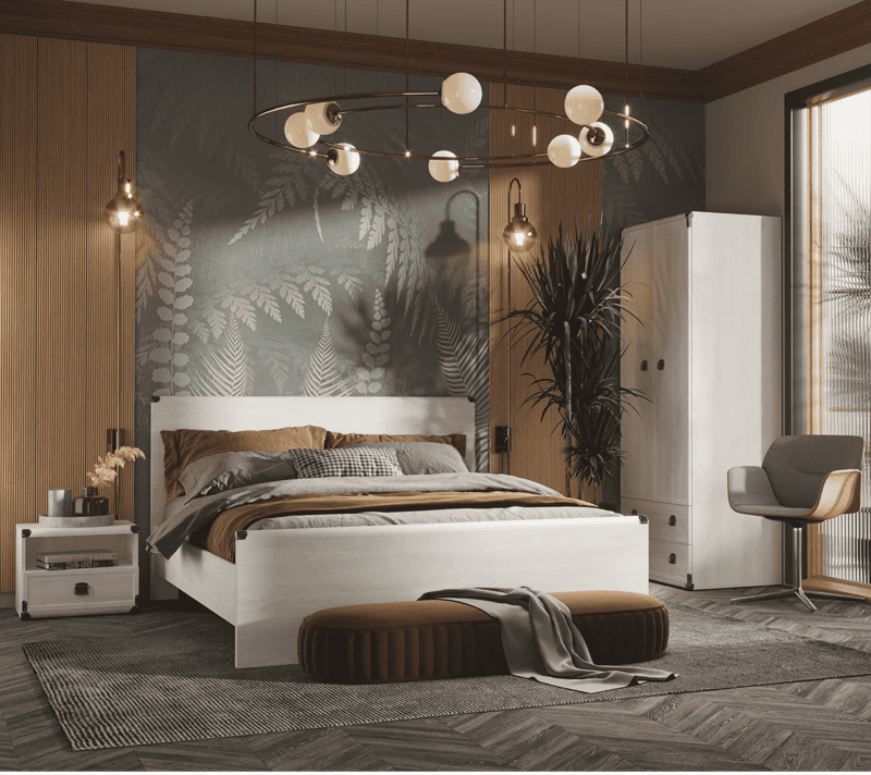 Кровать Indiana сосна каньон JLOZ140x200