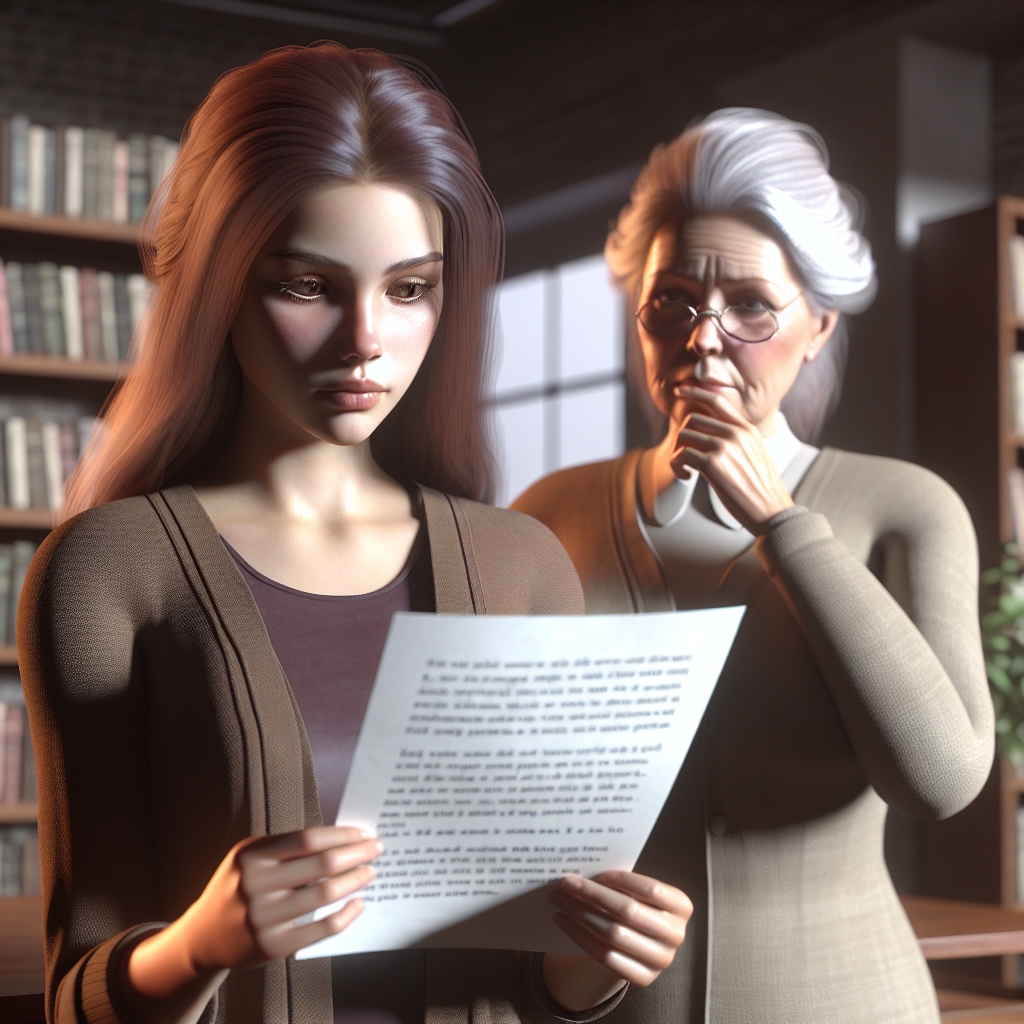 В тени сожаления: Момент, когда слова могут изменить все. ИИ-арт Надежды Ивановой.