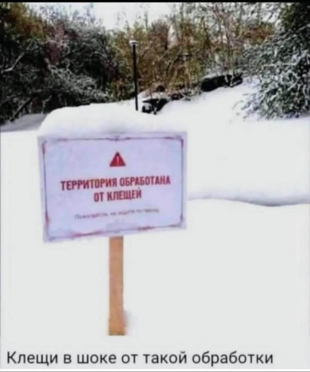 плакат в парке