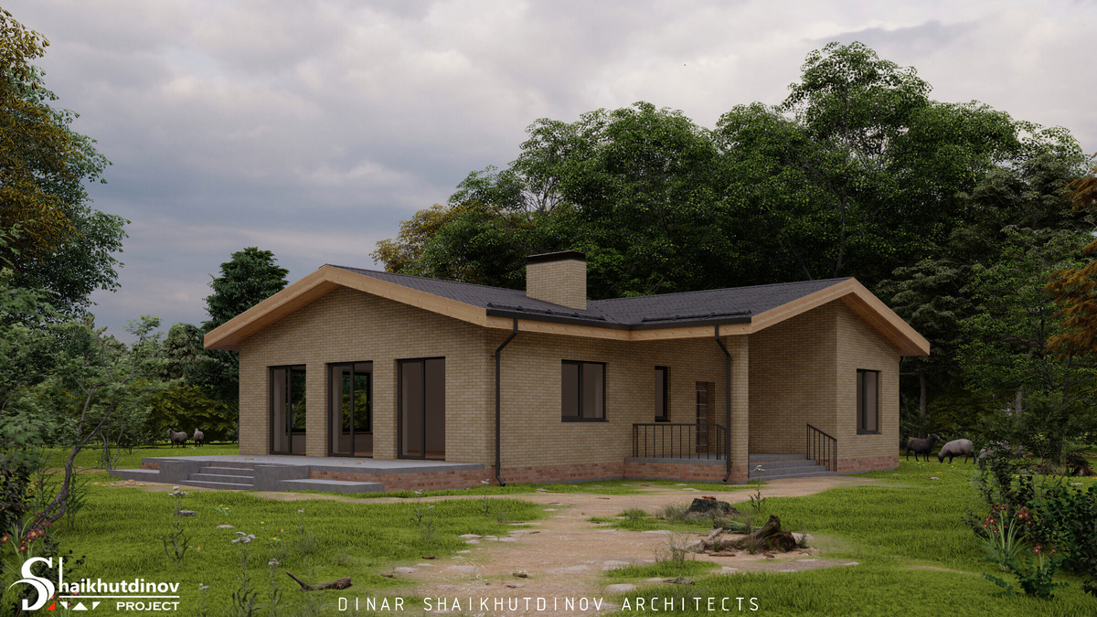 Визуализация теплого контура без отделки. Ниже будут прикреплены видовые кадры с финишной отделкой.