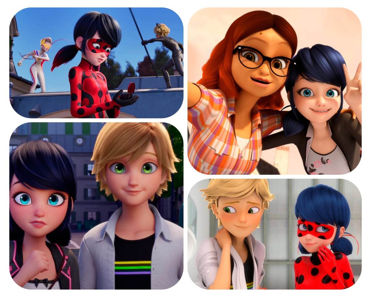 Коллаж аниме «Леди Баг и Супер-Кот»