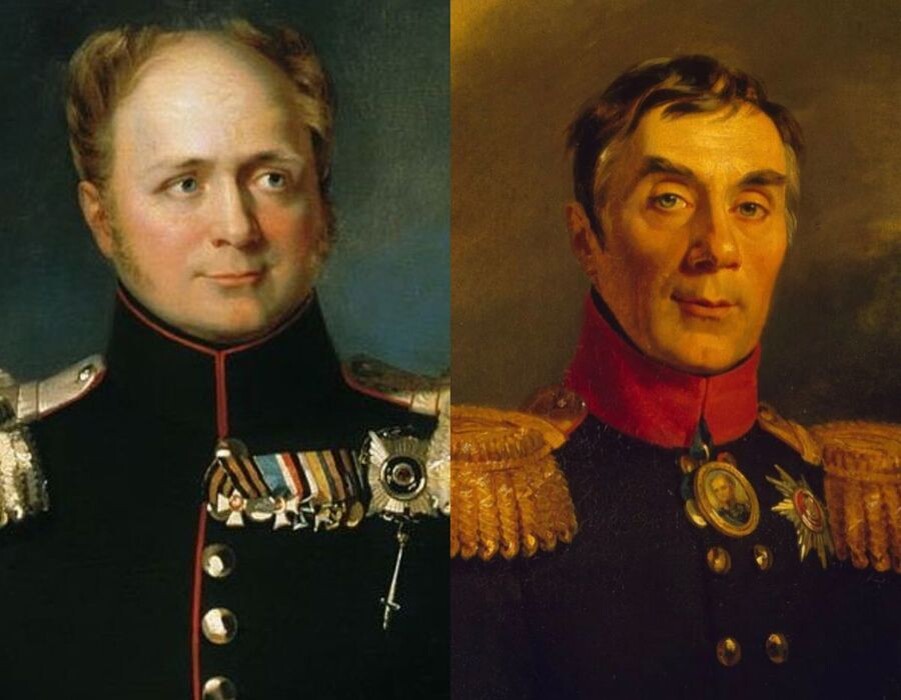 Император Александр I, граф А.А. Аракчеев