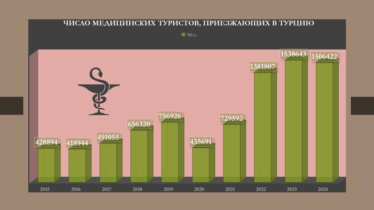 Источник статистических данных: https://www.ushas.com.tr/saglik-turizmi-verileri/.