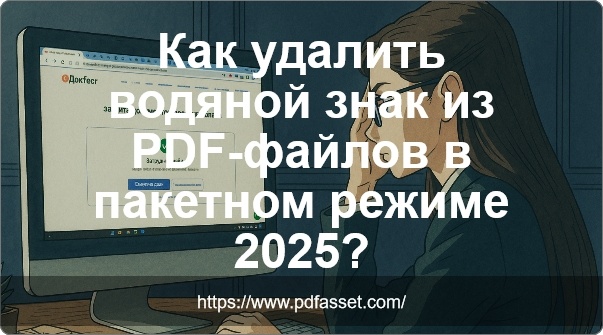 Пакетное удаление водяных знаков из PDF-файлов?