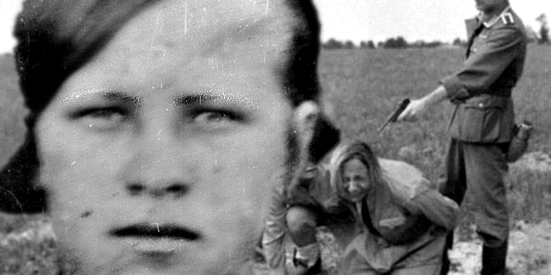 Правая ее рука была вывернута и заломлена за спину, живот открыт, платье оборвано