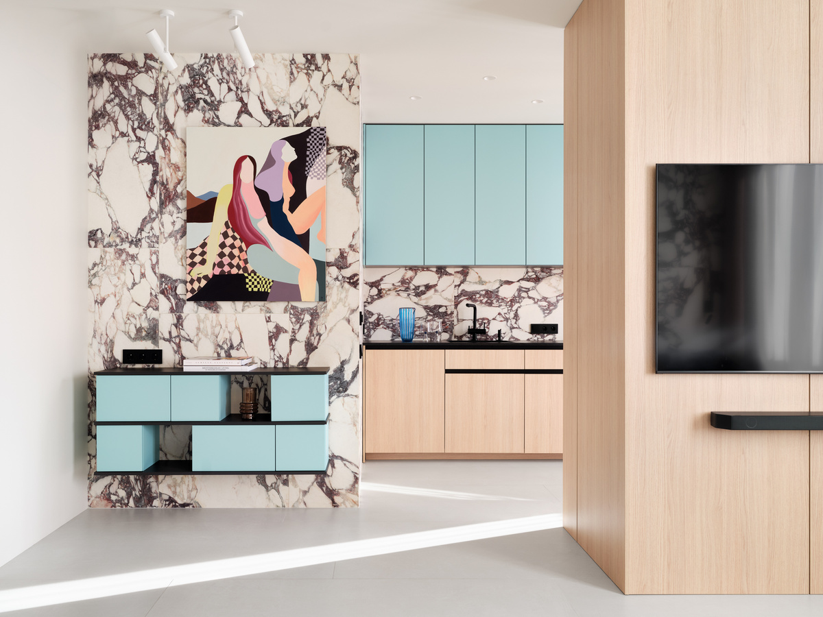 Интерьер кухни-гостиной