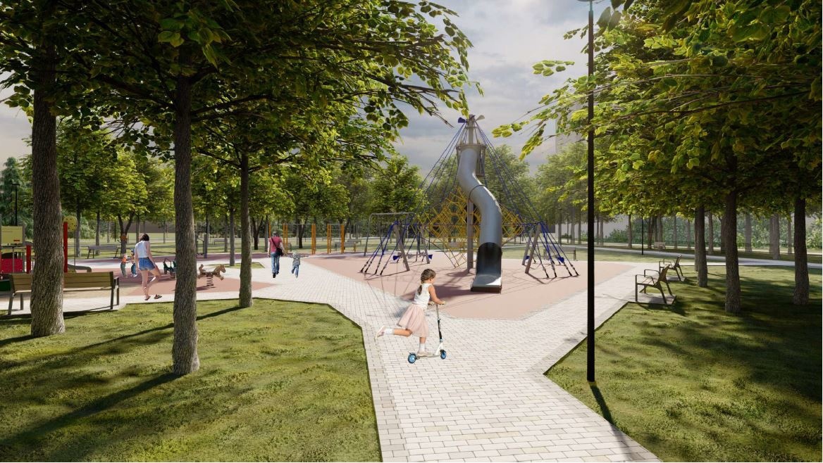 Первый этап благоустройства сквера имени Калинина начнется нынешней весной, проект второго вынесен на голосование.