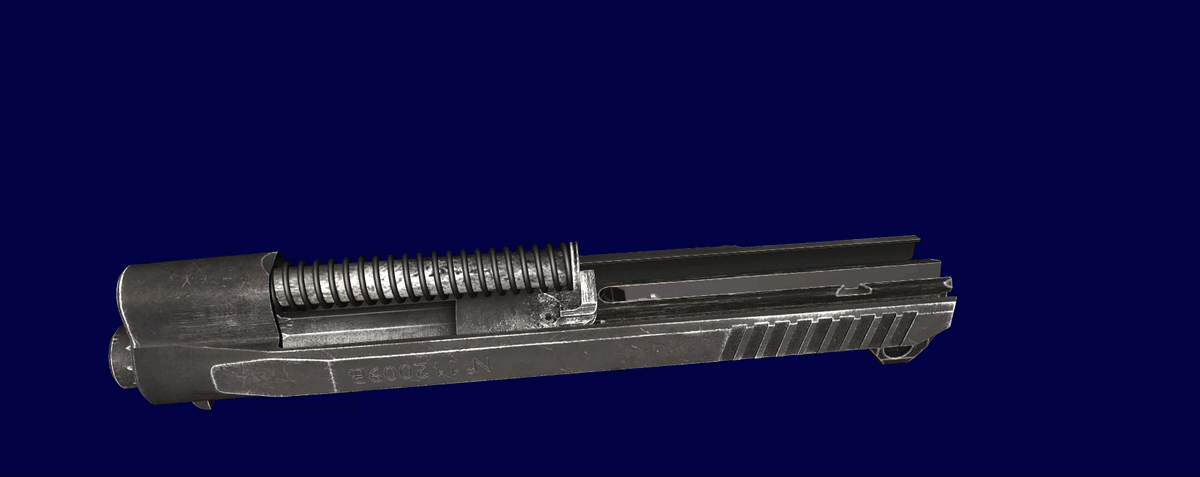 Извлечение штока с возвратной пружиной из затвора (World of Guns Gun Disassembly).