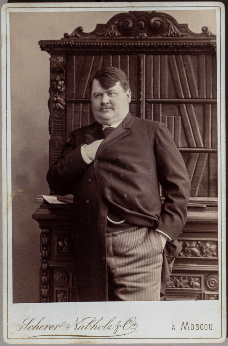 Портрет Алексея Петровича Бахрушина. Мей Альберт Генрих Иванович. Шерер, Набгольц и К°. 1892-1893 гг.