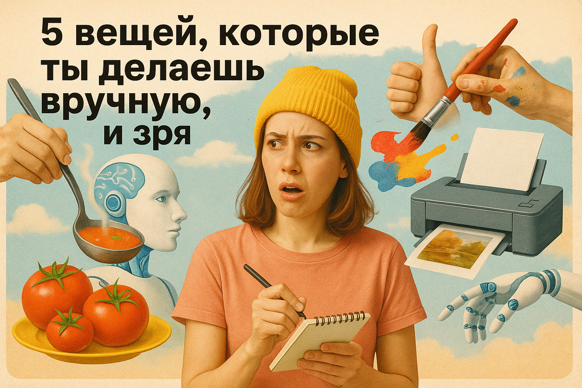 5 вещей, которые ты делаешь вручную, а зря — нейросеть справится лучше
