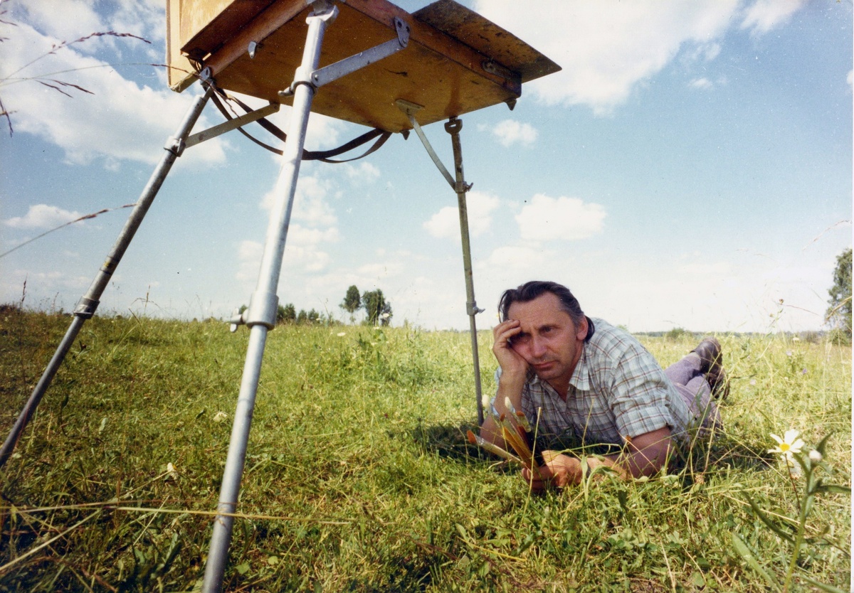 Валентин Михайлович на пленэре