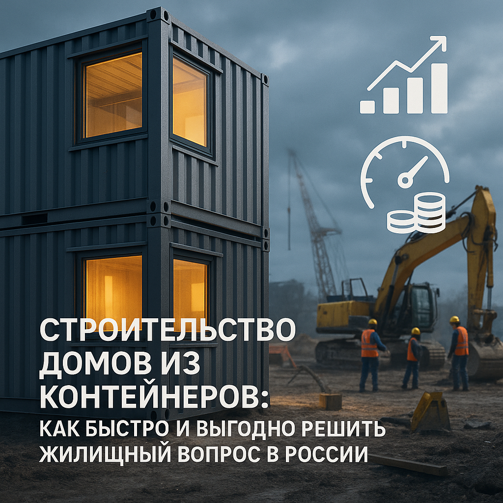    Строительство домов из контейнеров: как быстро и выгодно решить жилищный вопрос в России