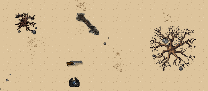 В пустыне можно обнаружить весьма интересные варианты оружия