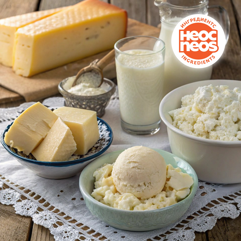Производители молочной продукции могут спать спокойно, пока НЕОС ИНГРЕДИЕНТС улучшает рецептуры мягких и плавленых сыров, творога, мягкого мороженого и молока