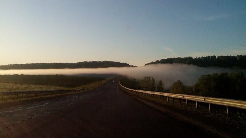     Утро на трассе. vk.com/overhear_brn22