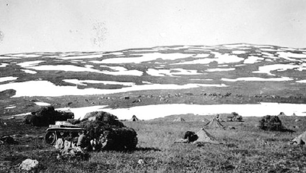 Немецкие танки перед атакой 1941 г.