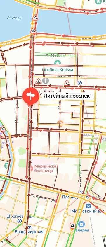    Фото: скриншот сервиса Яндекс.Пробки