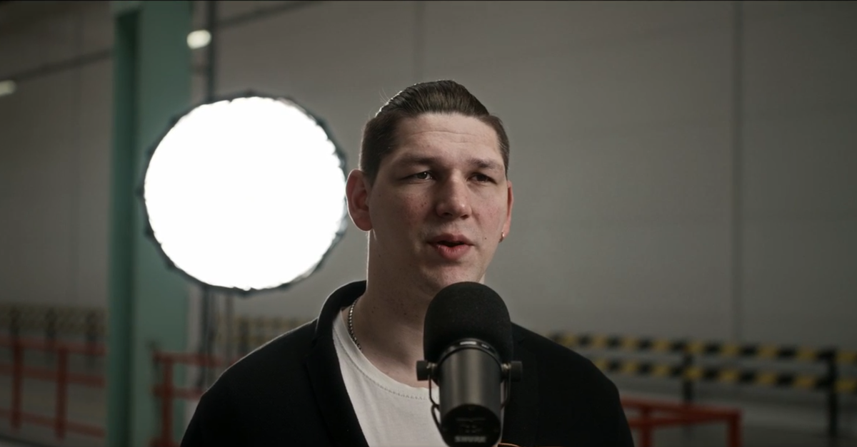 Гурам Мчедлидзе на записи клипа 