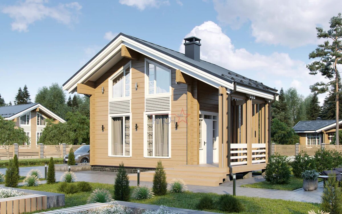 Проект дома-бани "Яхрома"