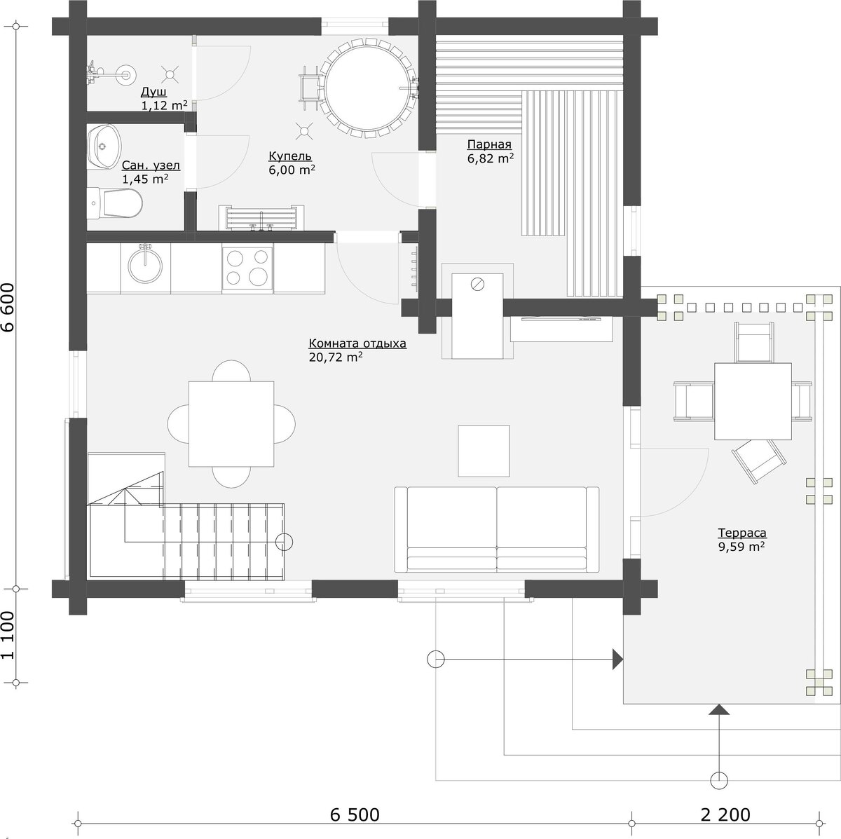 Планировка первого этажа