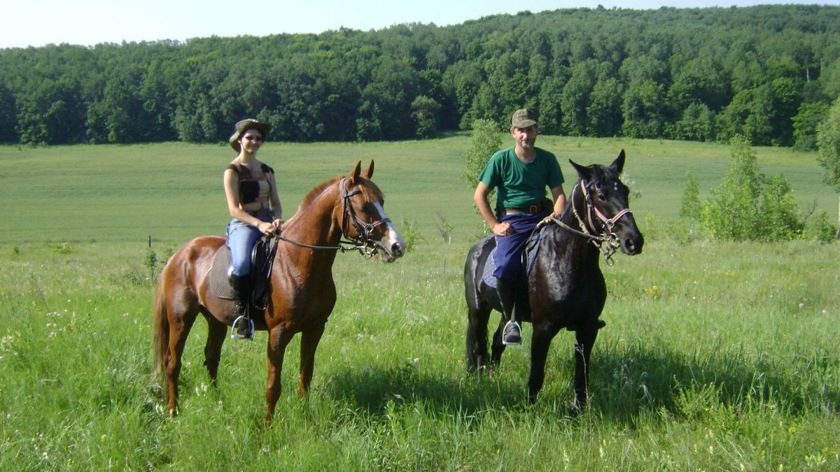 Надежда с супругом